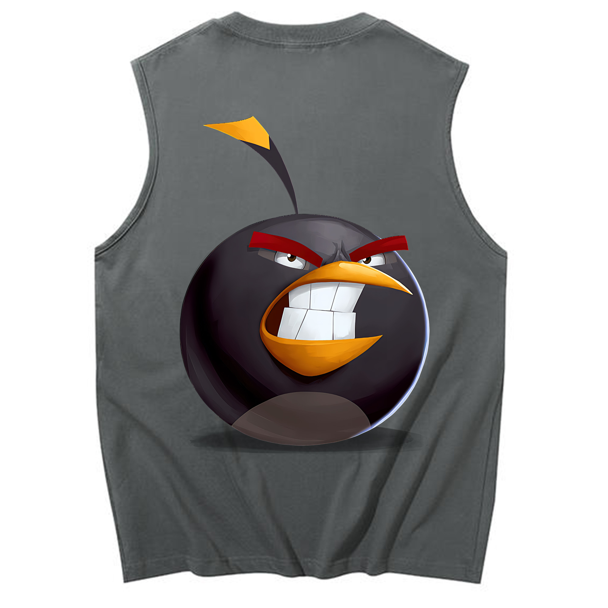 （画像用） Angry Birds アングリーバード コットン100％タンクトップ（背面プリント）